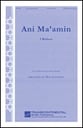 Ani Ma'amin SATB choral sheet music cover